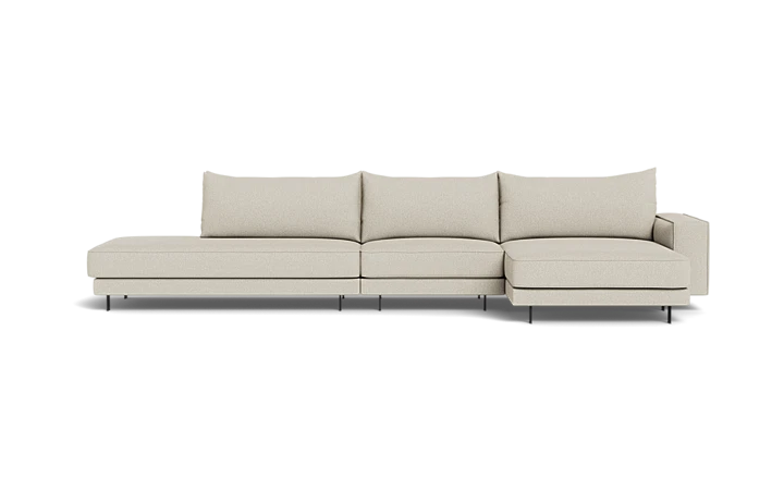 Samba Double Day sofa med chaiselong og open end og Pedro arm